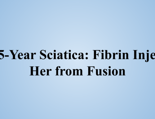 80% Pain Reduction After Failed Fusion: How a Retired Construction Worker Recovered with Intra-Annular Fibrin Injection