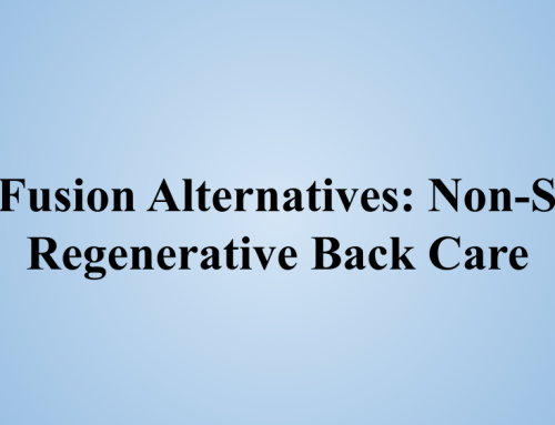 Spondylolisthesis: Regenerative Surgery Alternatives